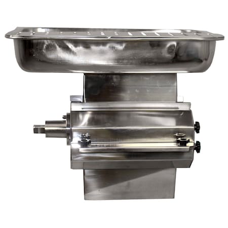 American Eagle AE-GMC22NH 1-1/2" Large Capacity Meat Cutter Attachment Stainless Steel Fits #12 Hub AE-GMC22NH-1-1/2
